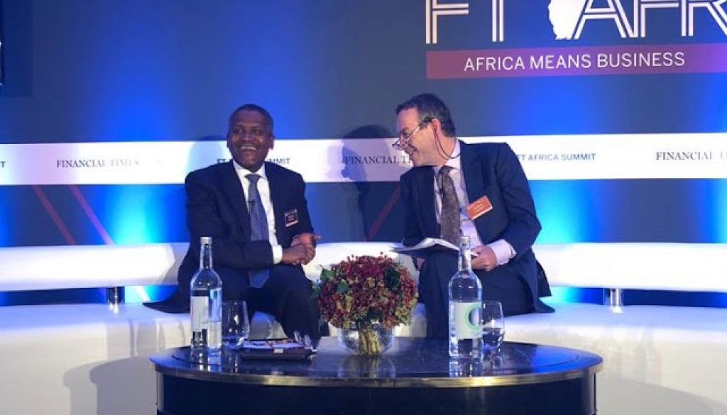 Aliko-Dangote-at-the-London-conference
