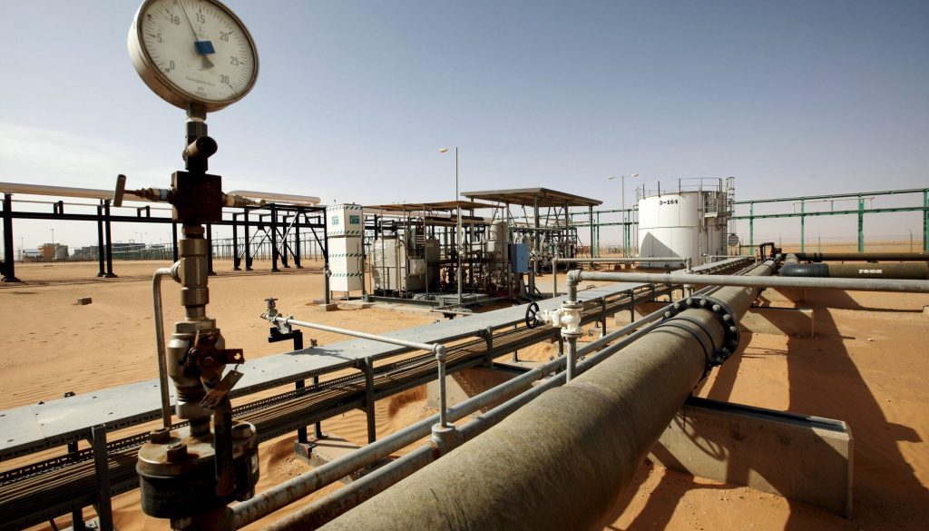 A general view of the El Sharara oilfield, Libya