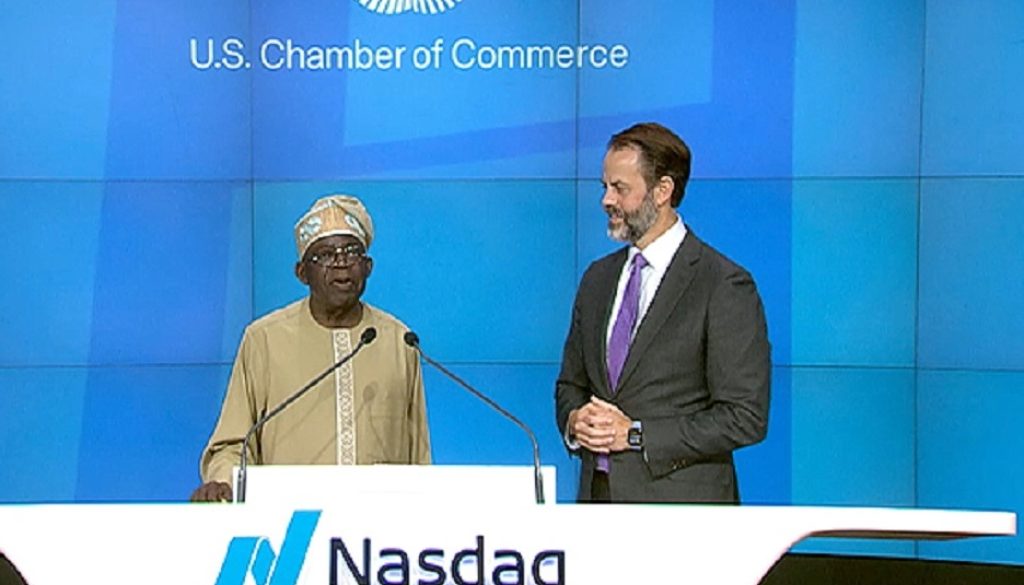 Tinubu at Nasdaq