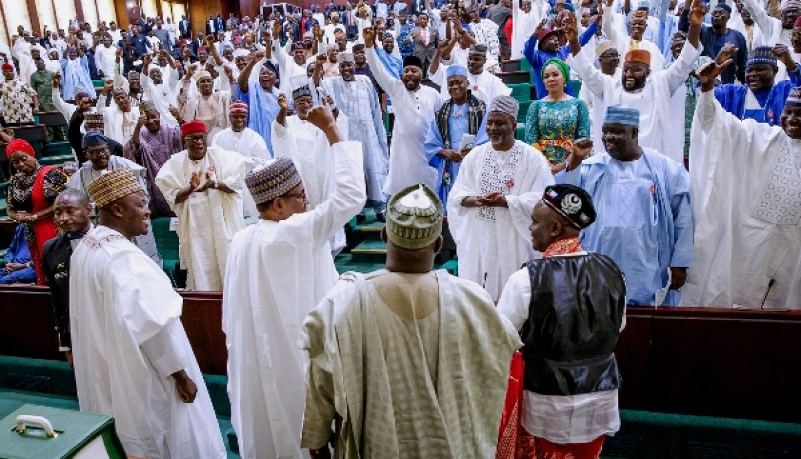 Ovation as Buhari presents 2019 budget at the joint session of NASS 2