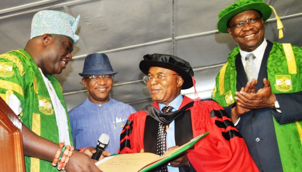 Pic.4 UNN honours Mr Daniel Chukwudozie at Nsukka in Enugu state