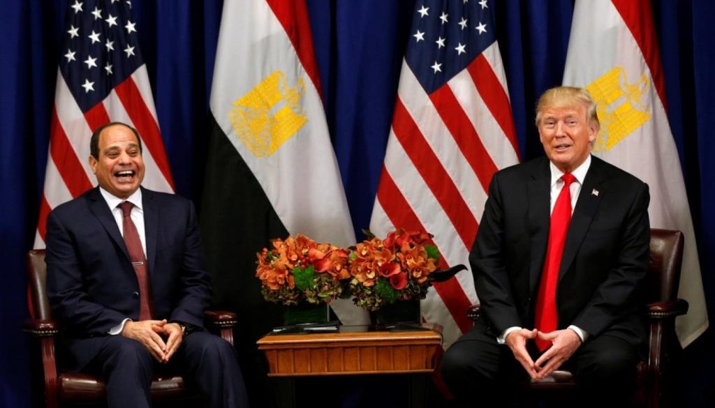 U.S. President Donald Trump meets with Egyptian President Abdel Fattah al-Sisi during the U.N. General Assembly in New York, U.S., September 20, 2017. REUTERS-min_0