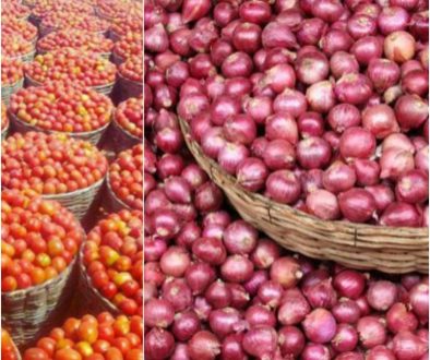 Onions and tomatoes