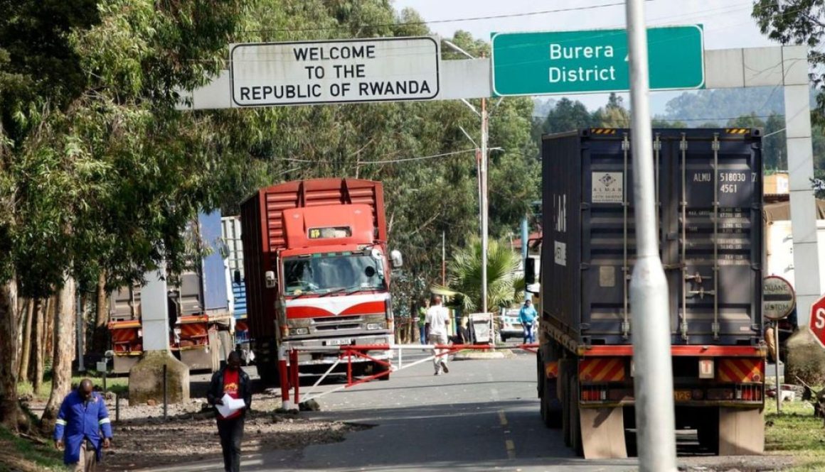 Border of Uganda and Rwanda