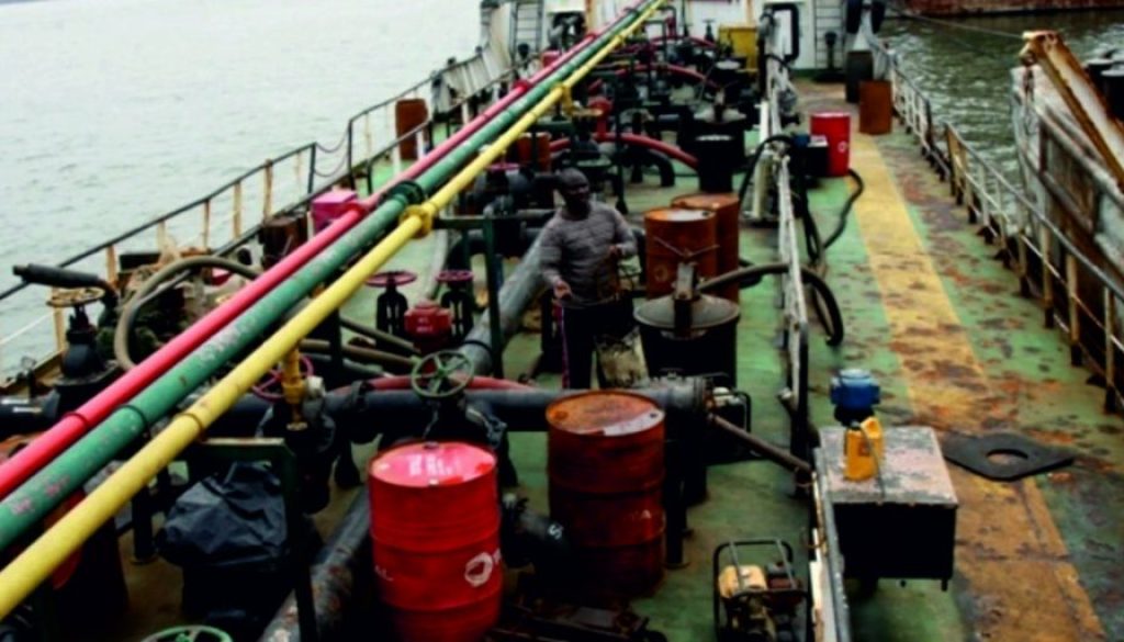 Vessel caught with stolen crude oil in Nigeria in Octover 2022